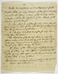 Die Bill of Rights, Kopie unterzeichnet in Federal Hall, 1789